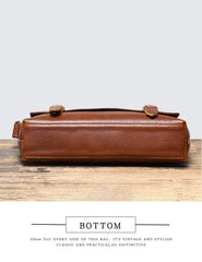 Brown Leather Messenger Bag with Flap  Brown Flap Messenger Bag for Men - iwalletsmen