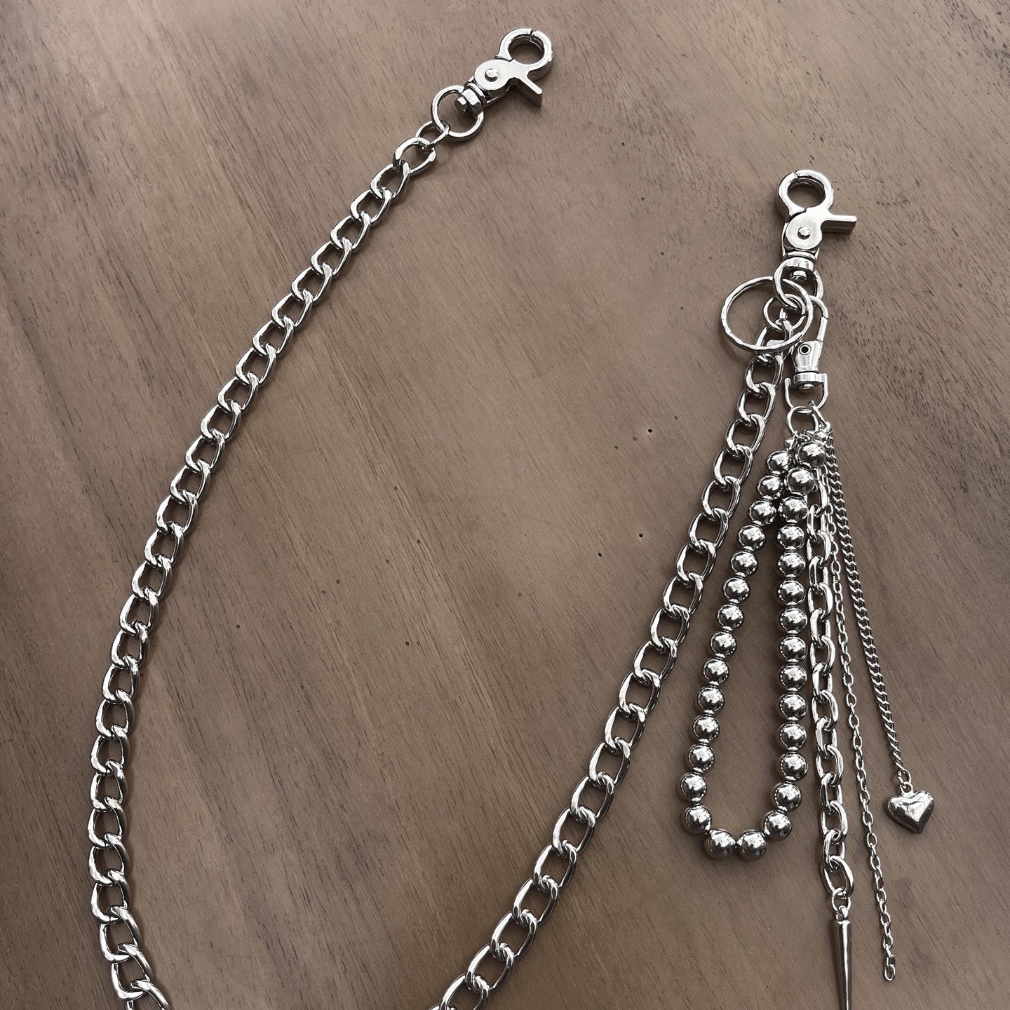 Biker Wallet Chain Beaded Wallet Chain Long Wallet Chain Ball Wallet Chain - iChainWallets