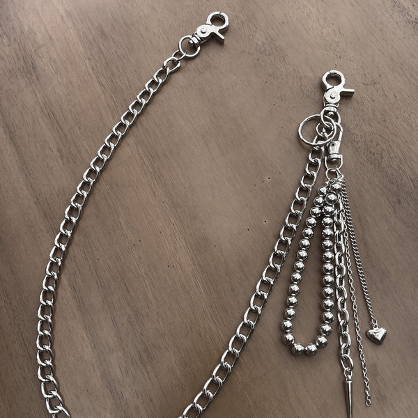 Biker Wallet Chain Beaded Wallet Chain Long Wallet Chain Ball Wallet Chain - iChainWallets
