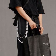 Cute Jeans Chain Silver Colorful Double Layers Resin Light Wallet Chains Panties Chain For Men