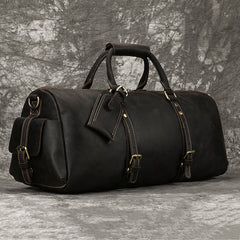 Brown Leather Weekender Bag for Men Vintage Leather Weekend Bag for Men - iwalletsmen