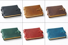 Leather Bound Sketchbook A5 Leather Sketchbook Leather Bound Journal - iwalletsmen