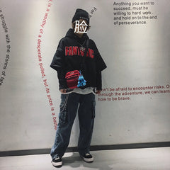 Red&Black Paisley Bandana Trousers Chain Pants Chain Biker Kerchief Headscarf Jeans Chains