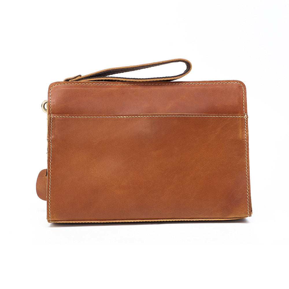 Large Men's Leather Clutch Purse - iwalletsmen