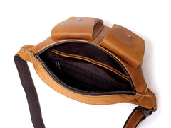Brown Leather Fanny Pack 