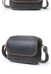 Leather Small Crossbody Bag for Men Mens Small Crossbody Bag - iwalletsmen