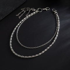 Skull Wallet Chain Cool Wallet Chain Double Wallet Chain - iChainWallets