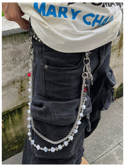 Cross Double Pants Chain - iChainWallets