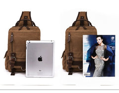 Large Canvas Sling Bag for Big Guys