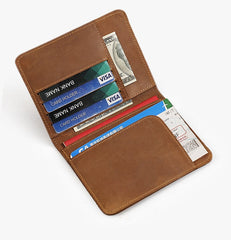 Thin Passport Wallet Mens Leather Minimalist Passport Wallet Slim Passport Wallet - iwalletsmen