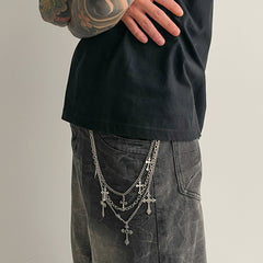 Triple Wallet Chain With Cross - iChainWallets