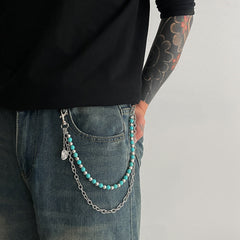 Beaded Wallet Chain 