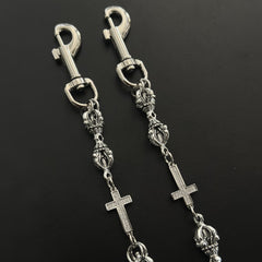 Cool Vajra Biker Wallet Chain For Men Mens Cross Double Wallet Chain
