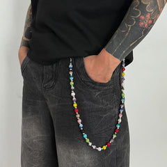 Colorful Diamond Pants Chain for Women - iChainWallets