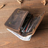 Mens Bifold Wallet With Snap Closure 