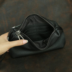 Black Wristlet Clutch Wallet for Men Mens Clutch Leather Wallet - iwalletsmen