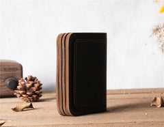 Mens Bifold Wallet With Snap Closure 