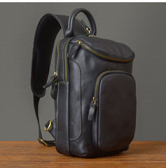 Big sling bag for men - full bag overview showing design and proportions