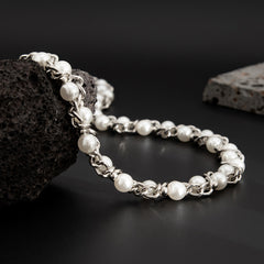 Pearl Wallet Chain for Women Beaded Wallet Chain - iChainWallets