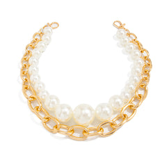 Big Pearl Wallet Chain Large Double Wallet Chain - iChainWallets