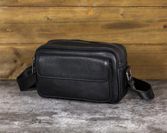 Mens Small Leather Crossbody Bag - iwalletsmen