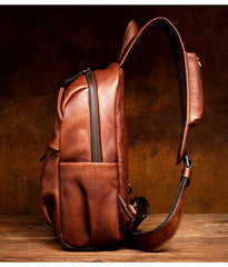 big sling bag for men color options brown black