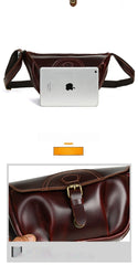 Brown Leather Sling Pack for Men - iwalletsmen