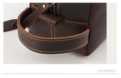 Leather Pouch Bag for Men Cool Mens Toiletry Bag Leather Men's Toiletry Bag - iwalletsmen