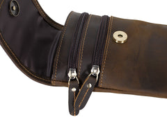 Leather Belt Pouch Small Pouch Bag for Men Cell Phone Belt Holster Mens Leather Belt Bag - iwalletsmen