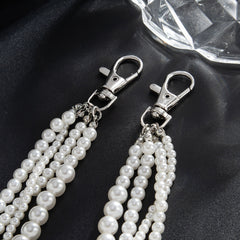 Pearl 4 Chains Beaded Wallet Chain Mens Ball Wallet Chain - iChainWallets
