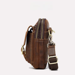 Brown Leather Belts Pouches 