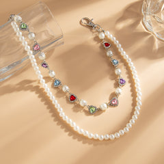 Pearl Wallet Chain for Women Double Beaded Wallet Chain Womens Wallet Chain - iChainWallets