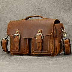 Vintage Leather Camera Bag 