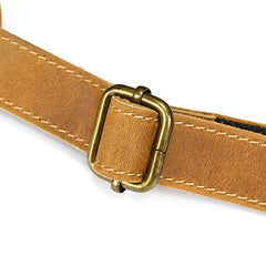 Camel Crazy Horse Leather Backpack Mens Large Tan Leather Backpack for Men - iwalletsmen