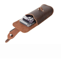 Dark Brown Mens Belt Pouch 