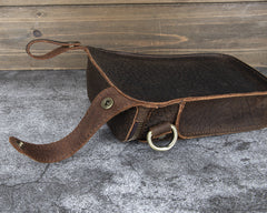 Full Grain Leather Belt Bag Mens Leather Holster Belt Bag Belt Bag Holster - iwalletsmen