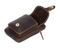 Belt Clip On Pouch Mens Belt Pouch Leather Belt Phone Pouch Leather Phone Belt Pouch - iwalletsmen