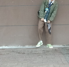 Paisley Bandana Kerchief Trousers Chain Pants Chains Biker Headscarf Jeans Chains