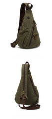 Canvas Large Sling Backpack - Adjustable Strap