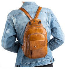 Large Leather Sling Bag - Lifestyle