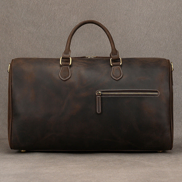 Leather Weekender Bag for Men Vintage Leather Weekend Bag for Men - iwalletsmen