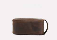 Full Grain Leather Toiletry Bag - iwalletsmen