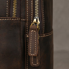 Brown Mens Leather Chest Bag Chest Sling Bag for Men - iwalletsmen