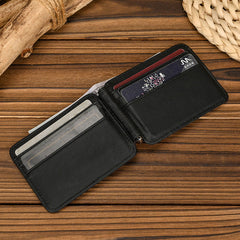 Bifold Leather Wallet with Money Clip Mens Bifold Wallets with Money Clip - iwalletsmen