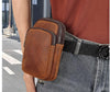 Leather Belt Pouch Mens Leather Cell Phone Holster Belt Mobile Holder Leather Cell Phone Case