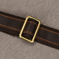 Brown Leather Vertical Briefcase Business Handbag for Men Office Handbag for Men - iwalletsmen