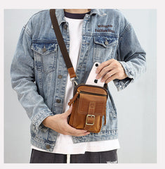 Small Leather Pouch for Belt Leather Belt Loop Pouch - iwalletsmen