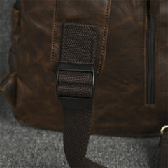Leather Large Sling Backpack - Package View