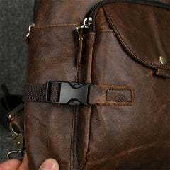 Large Leather Sling Bag for Big Guys - Box Shot