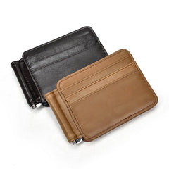 Bifold Leather Wallet with Money Clip Mens Bifold Wallets with Money Clip - iwalletsmen